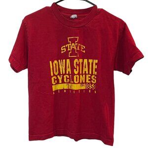 Iowa State Cyclones Youth T-Shirt Alstyle Medium Red Athletic Print Cotton